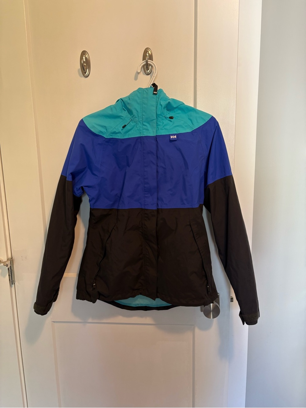 Helly Hansen Women’s Colorblock Waterproof Jacket - Blue/Teal/Black